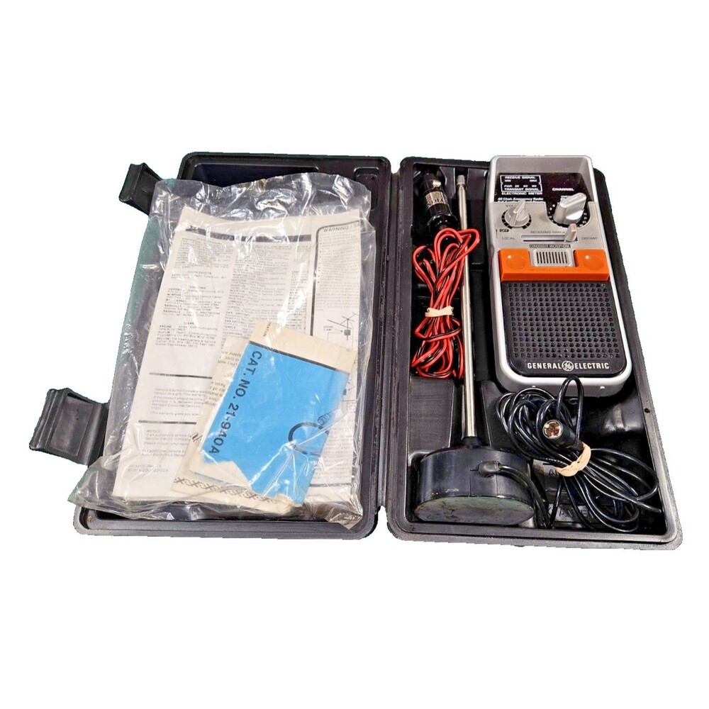 Vintage GE Help 3-5900 Full Power 40 Channel 2-Way Emergency CB Radio Works
